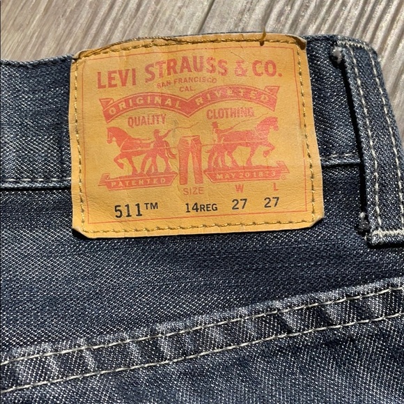 Women’s Levi’s 511 Pattern Slim Fit Jeans Sz 27 - Picture 6 of 6